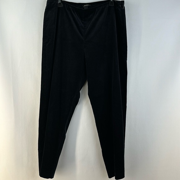 Frank & Eileen Pants - Eileen Fisher Straight Leg Velour Pants, L
